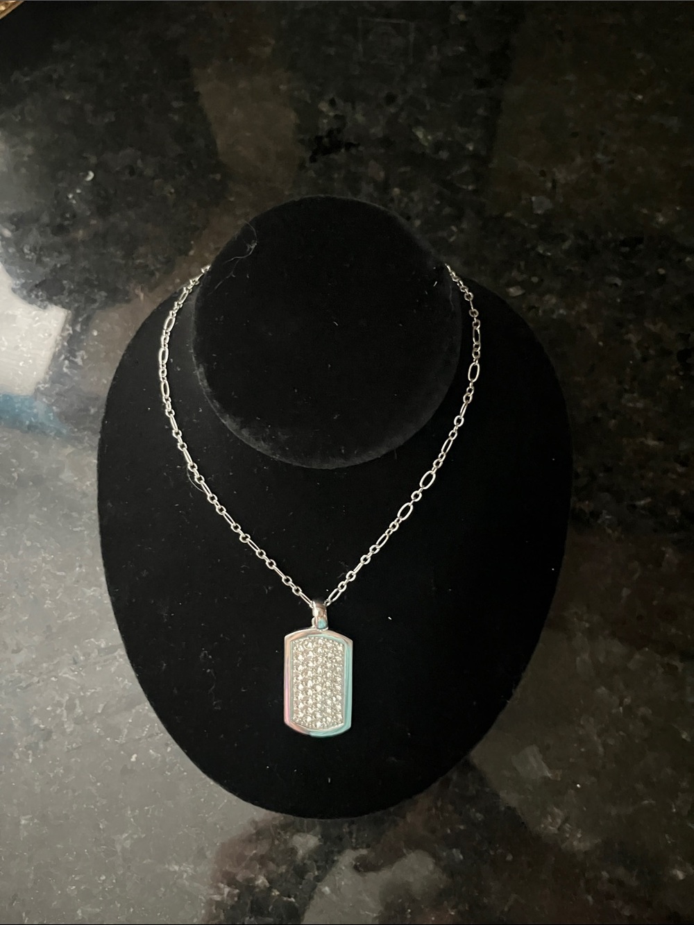 Swarovski Crystal Dog Tag